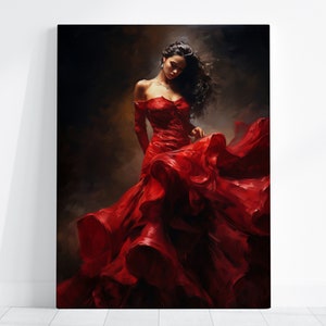 Red sales spanish dress