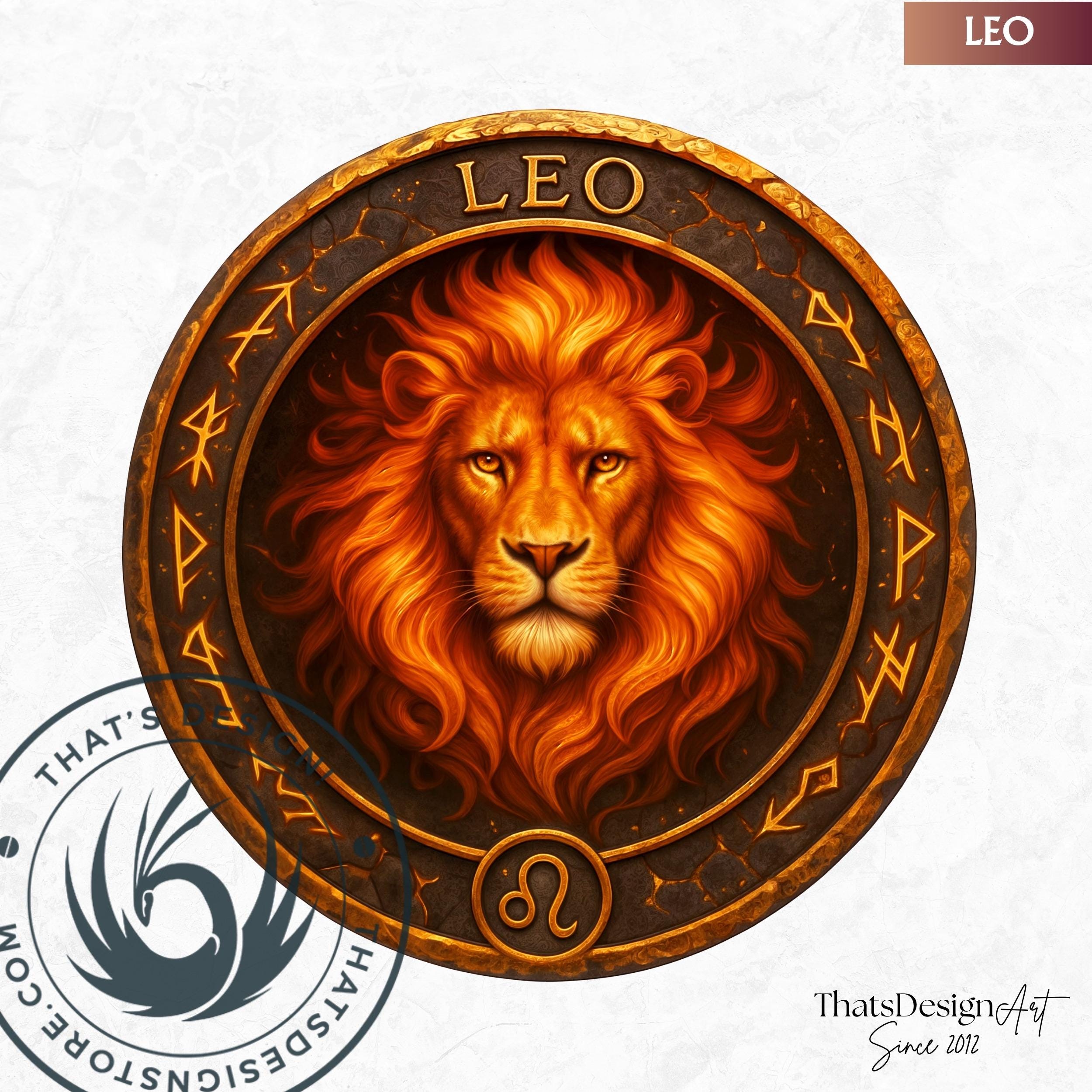 Elemental Zodiac Clipart Bundle: Rune Stone Horoscope, Fantasy RPG Coin ...