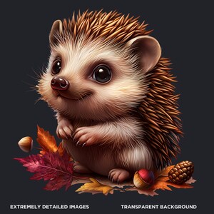 60 Woodland animals Clipart Set, Cute and Realistic Forest Wildlife, Fall Clipart, Autumn animal PNG, baby animals PNG, Fall sublimation