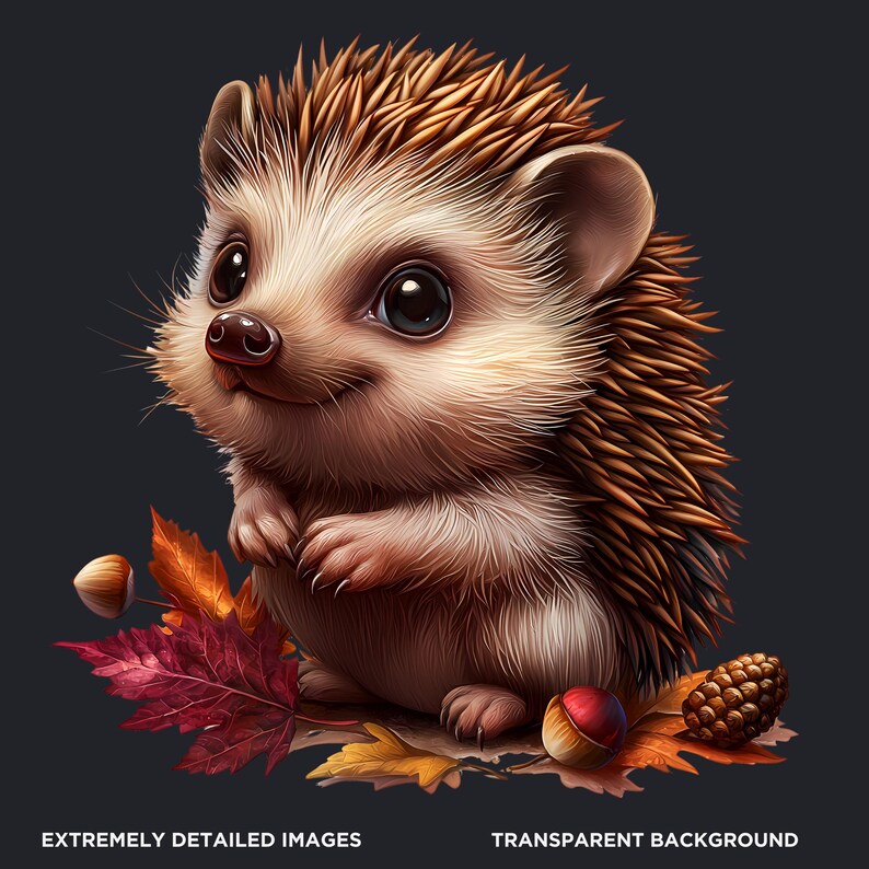 60 Woodland animals Clipart Set, Cute and Realistic Forest Wildlife, Fall Clipart, Autumn animal PNG, baby animals PNG, Fall sublimation