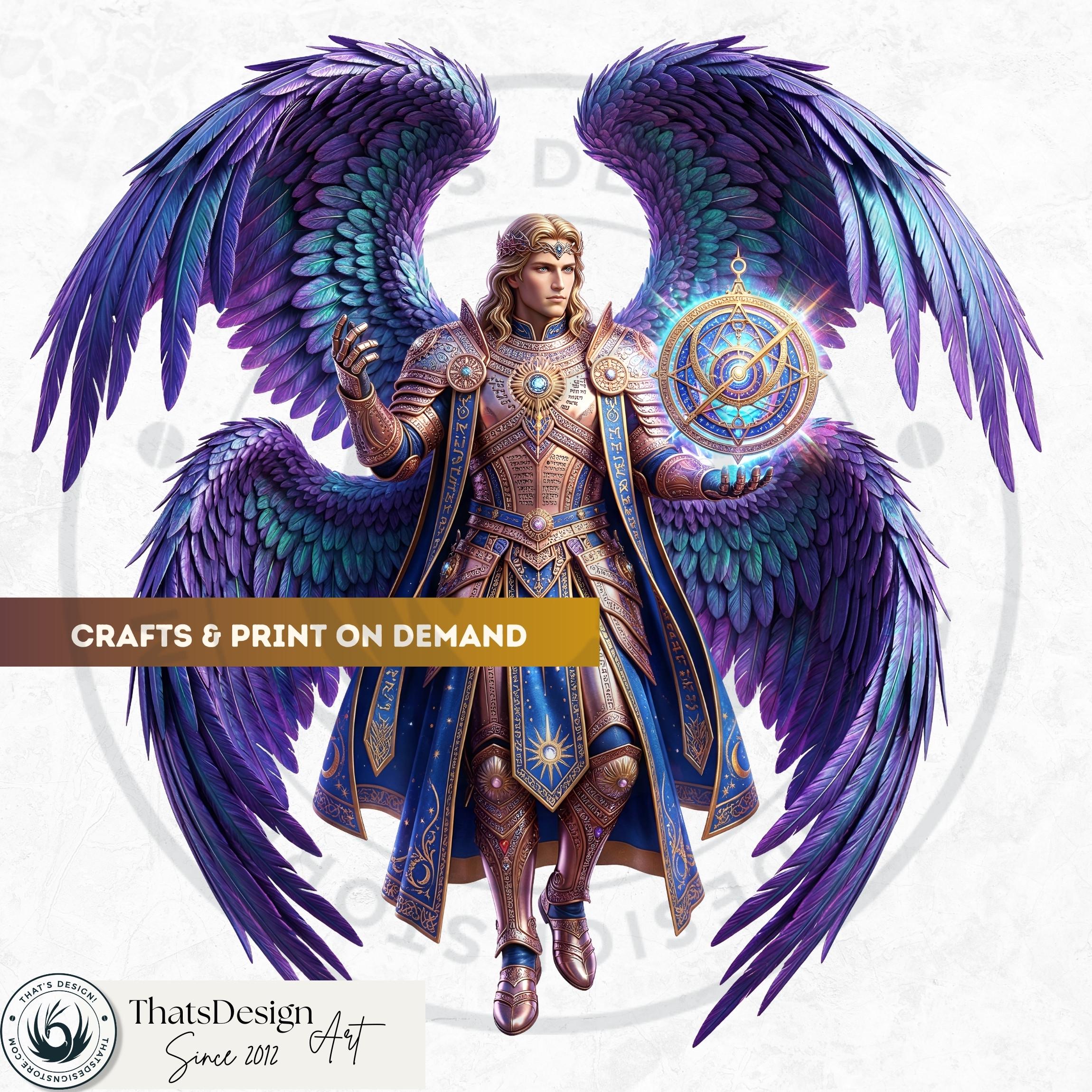 72 Shemhamphorasch Kabbalah Angels Clipart, Mystical Divine Graphics ...