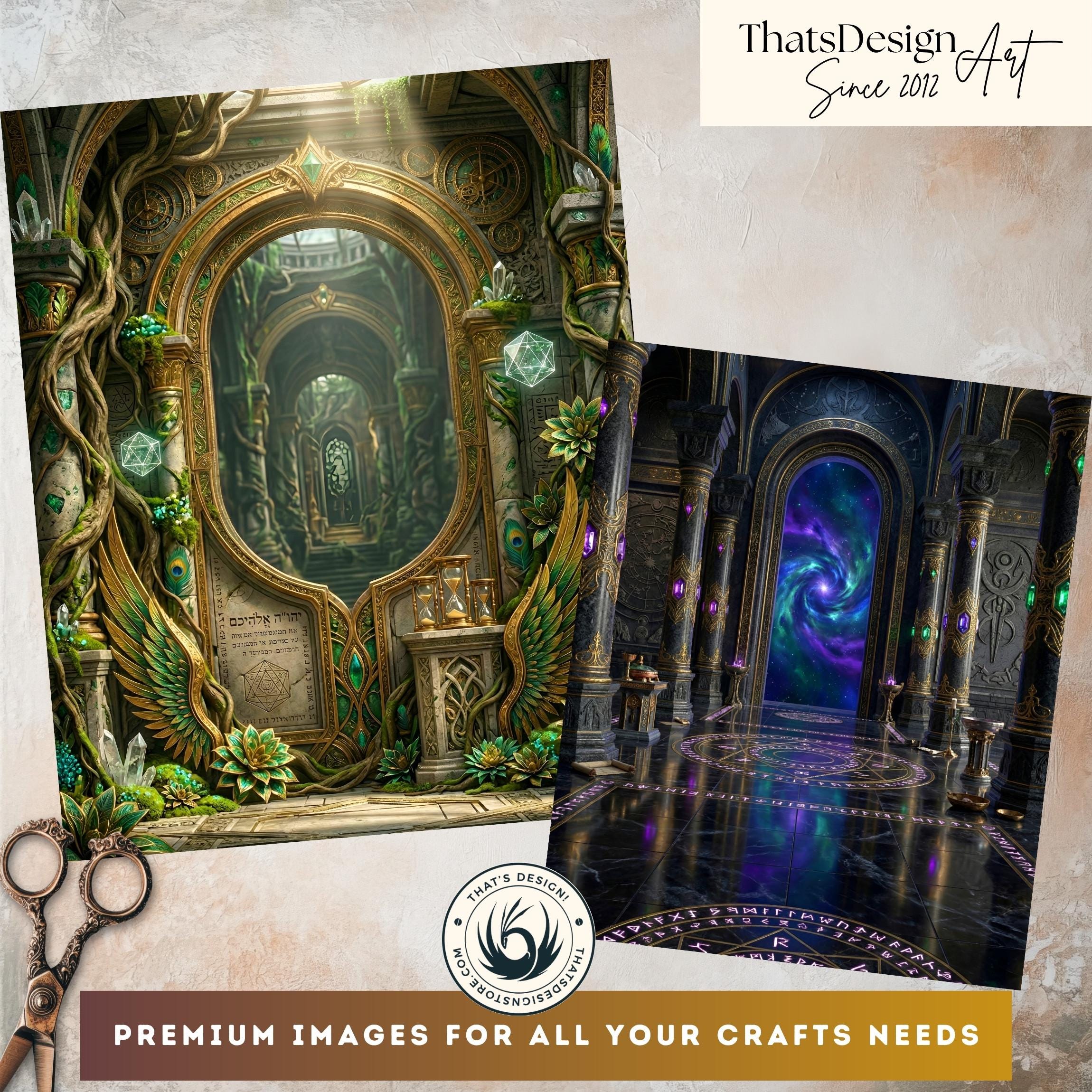 Shemhamphorasch Angels Backdrops, Kabbalah Celestial Art, Digital