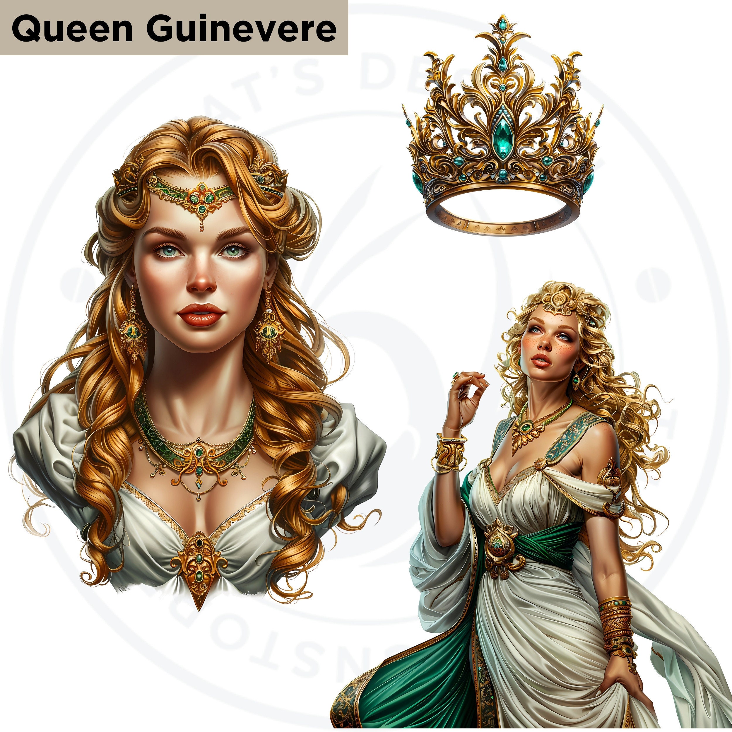 Arthurian Legends Clipart Set: Medieval Fantasy Art (PNG) - Etsy