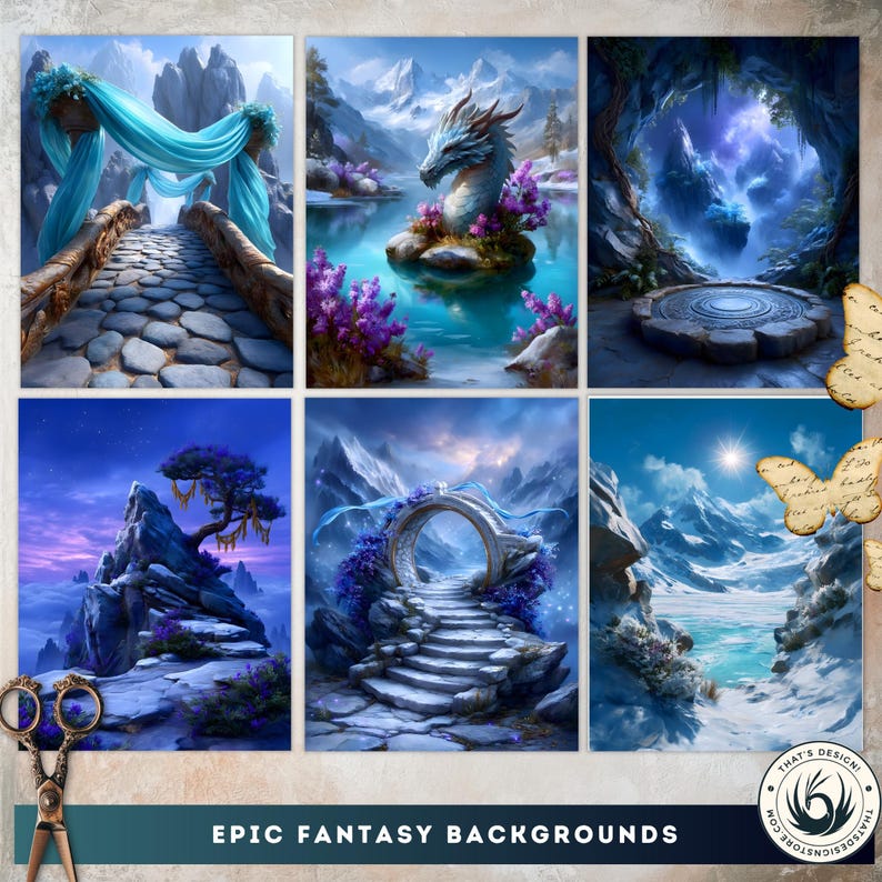 Chinese Fantasy Backdrops, Mythic Xianxia Landscapes Backgrounds for ...