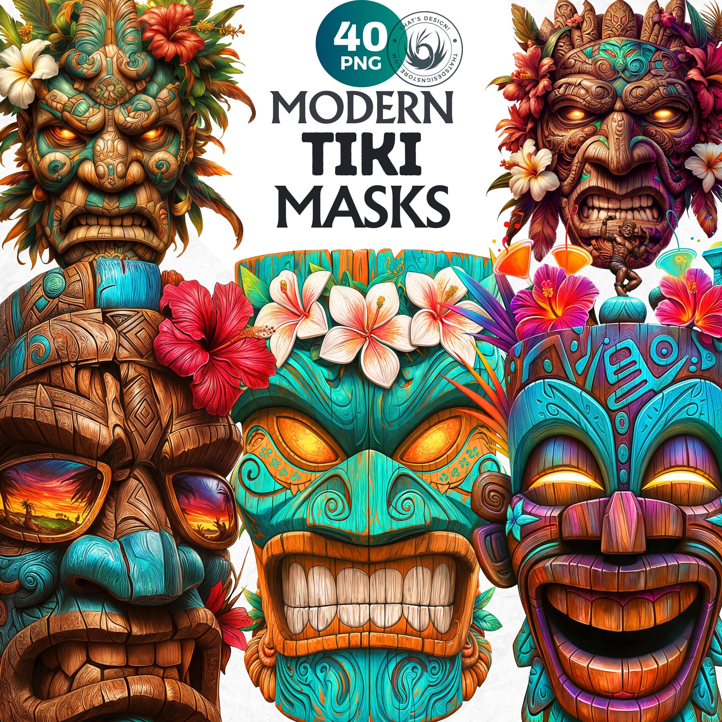 Modern Tiki Art - Etsy