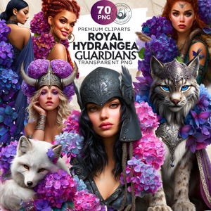 Clipart Hydrangea Queen, fantasiedieren, png-afbeeldingen