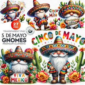 27 Cinco de mayo Gnomes with sign PNG Clipart, mexican festival,Tacos, Tequila, mariachi, Mexican art, Fiesta,Viva mexico, gnome sublimation