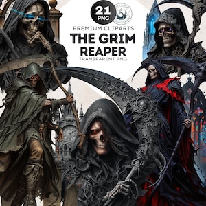 21 Imágenes prediseñadas de la Parca V2, El Destripador, Imágenes prediseñadas de Halloween gótico de fantasía, Halloween png, imágenes prediseñadas de la muerte, cortacésped, diseño de sublimación