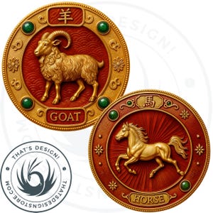 Chinese Zodiac signs Clipart Set V2, Chinese New year, chinese animal totem,Astrology clipart,asian horoscope sign,lunar new year,zodiac png