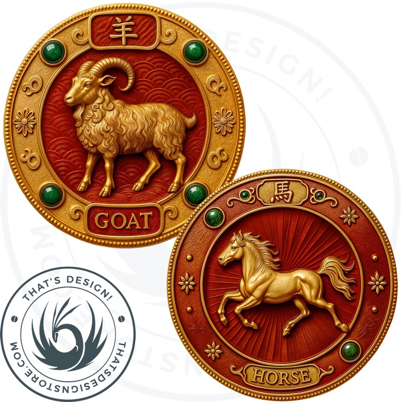 Chinese Zodiac signs Clipart Set V2, Chinese New year, chinese animal totem,Astrology clipart,asian horoscope sign,lunar new year,zodiac png