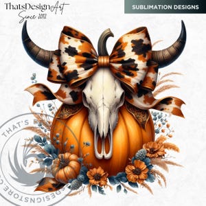 Fall Western Coquette Pumpkins PNG set, Cowgirl Fall Decor Clipart, Boho Autumn pumpkin with sunflower, Autumn harvest, Commercial use