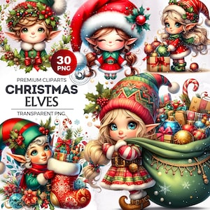 Christmas elves Clipart, Christmas clipart, elves clipart, Christmas clipart PNG,winter elf clipart, Christmas cards, crafts and sublimation