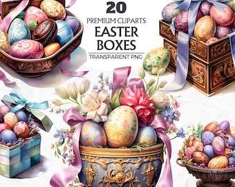 Easter Egg Clipart Bundle: Spring PNG Graphics (Digital Download)
