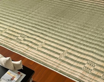 Handcrafted Madurkathi Grass Mat: Eco-Friendly Woven Floor Rug