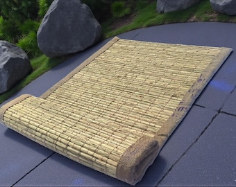 Pure 100% Natural Kusha Grass Mat – Spiritual Yoga & Meditation Mat (3x7 ft, 1 inch thickness)
