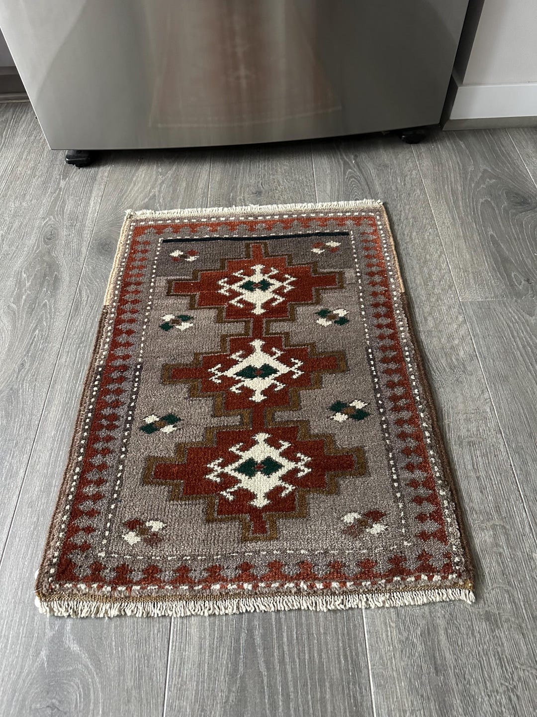 Kitchen Rug Handmade 1’10 X2’6 Small Rug, Kitchen Rug,doormat Rug, Handmade Knitted Rug ...