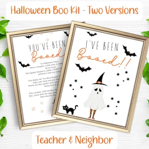 You&#39;ve Been Booed Halloween Workplace Game| Youve Been Booed Kit| Neighborhood Tradition| Teacher Halloween Game| We&#39;ve Been Booed Treat Tag