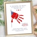 Veterans Day Handprint Art Craft| DIY Card Patriotic Sign Poem Keepsake ...