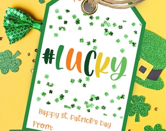 St. Patrick's Day Treat Tag| Lucky Charms Treats Printable Tag |St. Patty's Day Appreciation Tags| Classroom Treat Tag| Shamrock Cookie Tag
