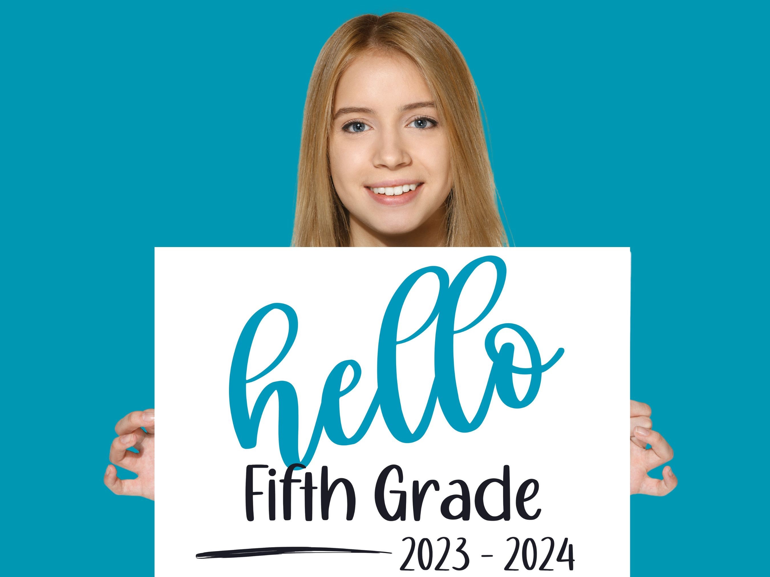 First Day Of 5th Grade Sign Printable Pdf