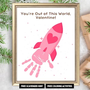 Valentines Day Handprint Craft| I Love You Handprint Art| Class Valentines Crafts DIY Toddler Baby Keepsake Gift Preschool Daycare Activity