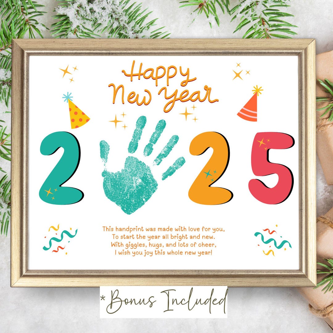 Happy New Year 2025 Handprint Art Craft Holiday Handprint Poem DIY Il 1080xN.6474818868 O2vx