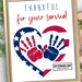 Veterans Day Handprint Art Craft| DIY Card Patriotic Sign Poem Keepsake ...