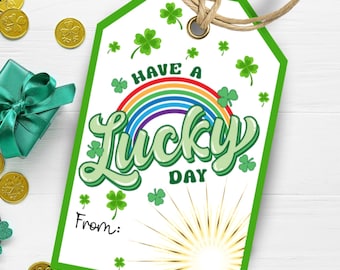 St. Patrick's Day Treat Tag| Lucky Day Charms Treats Printable Tag |St. Patty's Day Appreciation Gift| Classroom Treat| Shamrock Cookie Tag