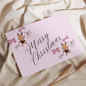 Printable Merry Christmas Holiday Greeting Card, Holiday Card, Seasonal Card, Christmas Card