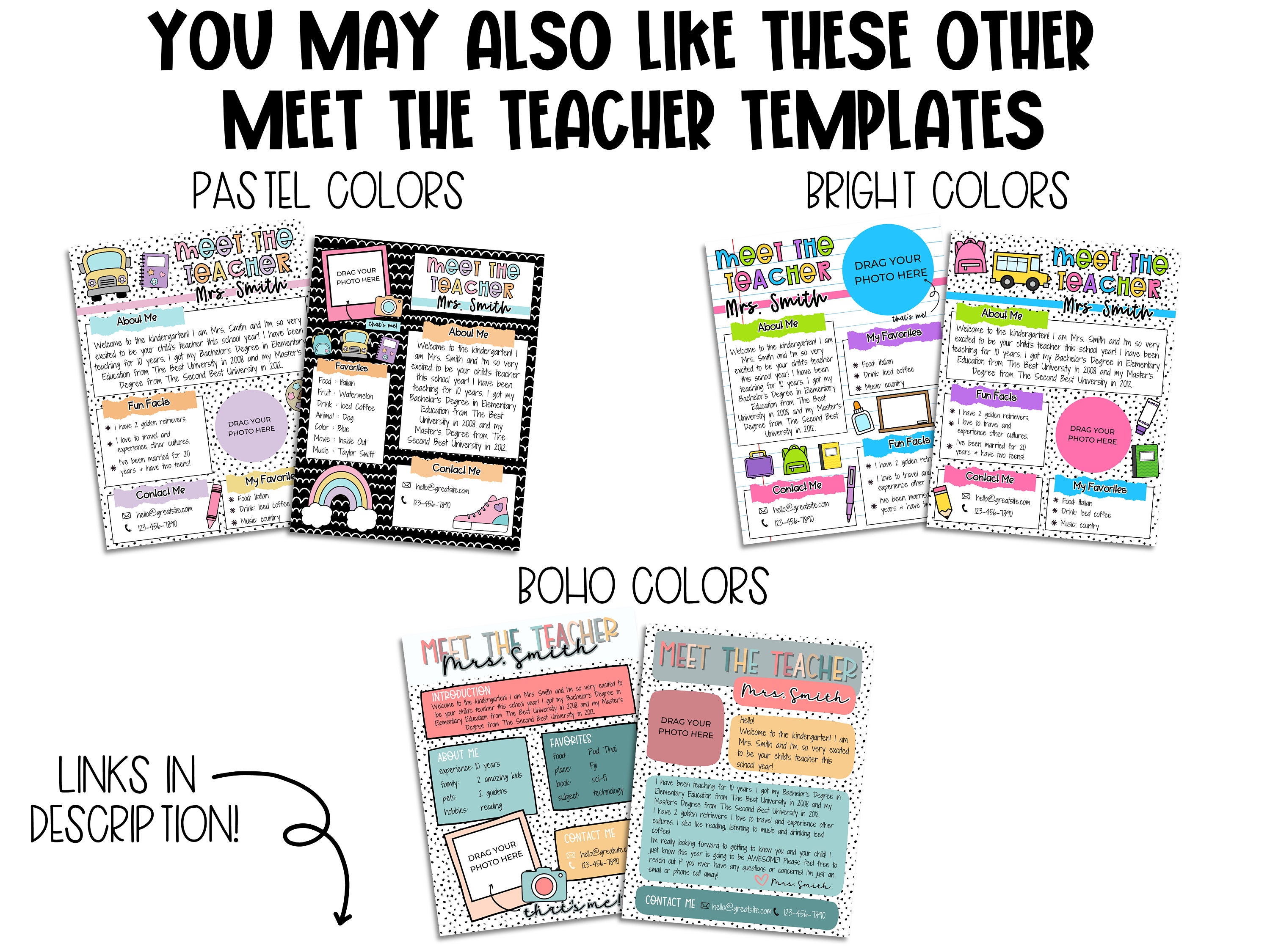 Meet the Teacher Template, Newsletter, Back to School, Open House ...
