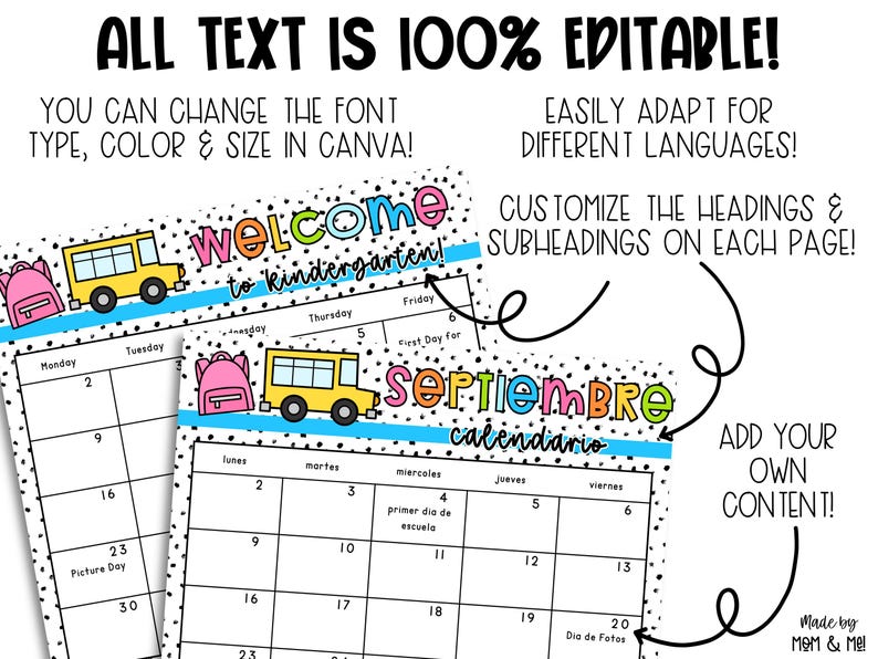 Newsletter Template and Monthly Calendars for the Entire Year ...
