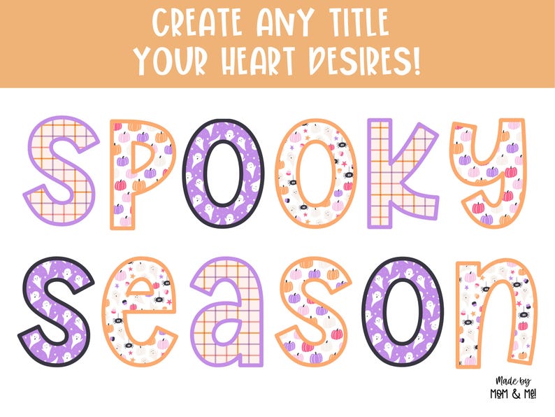 Printable Halloween Alphabet ABC Letters, Spooky October Classroom ...