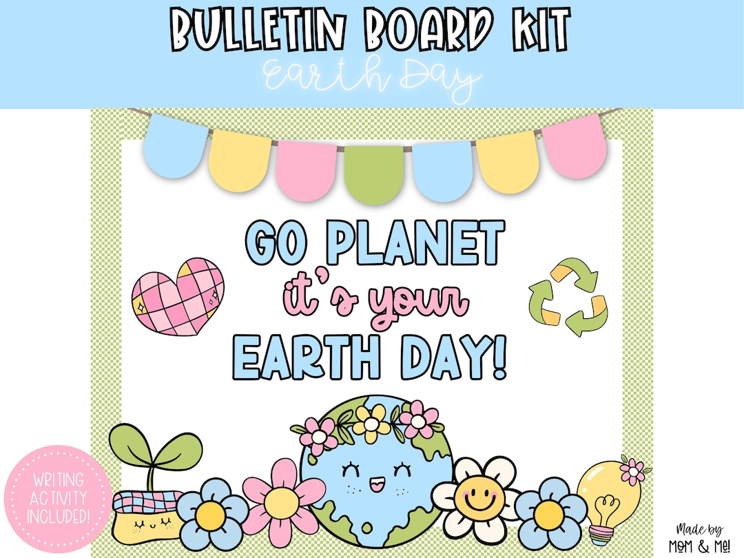 Earth Day Bulletin Board, Classroom Decor Bundle, Spring Decor ...
