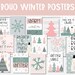 Winter Bulletin Board Kit, January Bulletin Board, Boho Classroom Decor ...