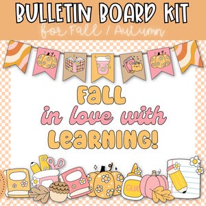 Herbst Bulletin Board, Herbst Klassenzimmer Tür Dekor, Thanksgiving druckbare für Lehrer, Groovy Klassenzimmer Thema, Instant Download