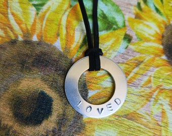 Personalized Ring Necklace.