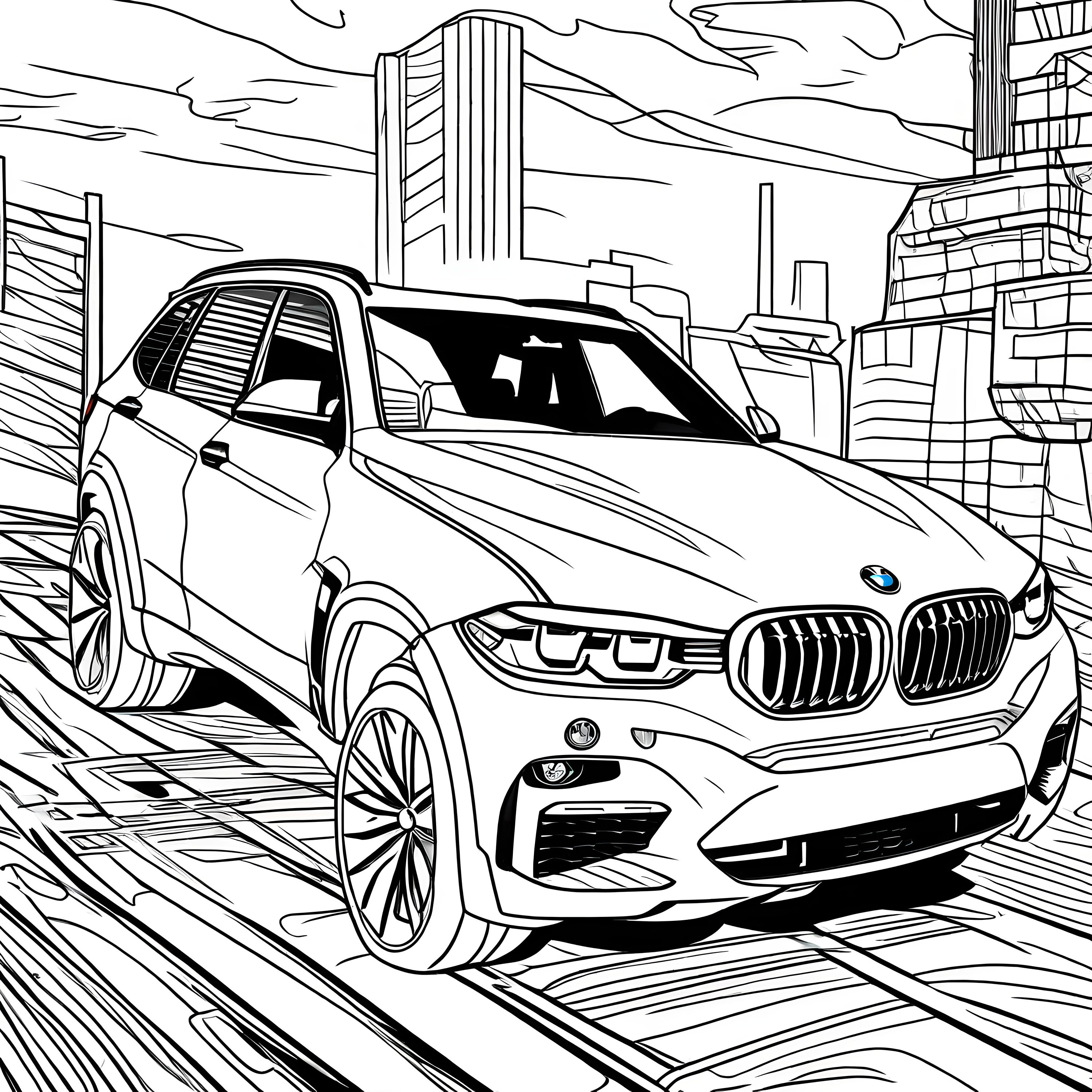 BMW Coloring Page 21 Pages BMW 3, BMW 7 Series, X5, Bmw I8 Coloring
