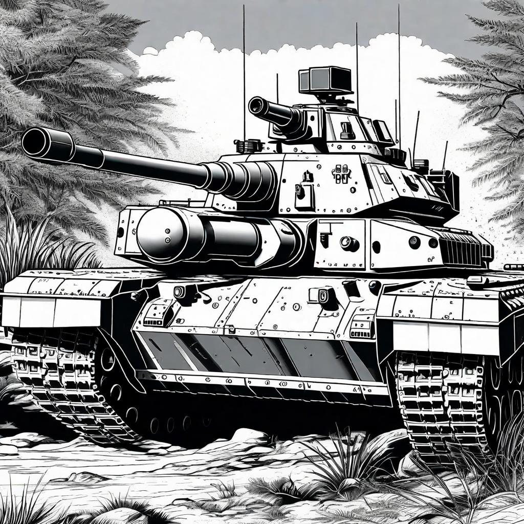 Tank Coloring Pages 30 TOP Coloring Pages M1 Abrams, Leopard 2, T-72