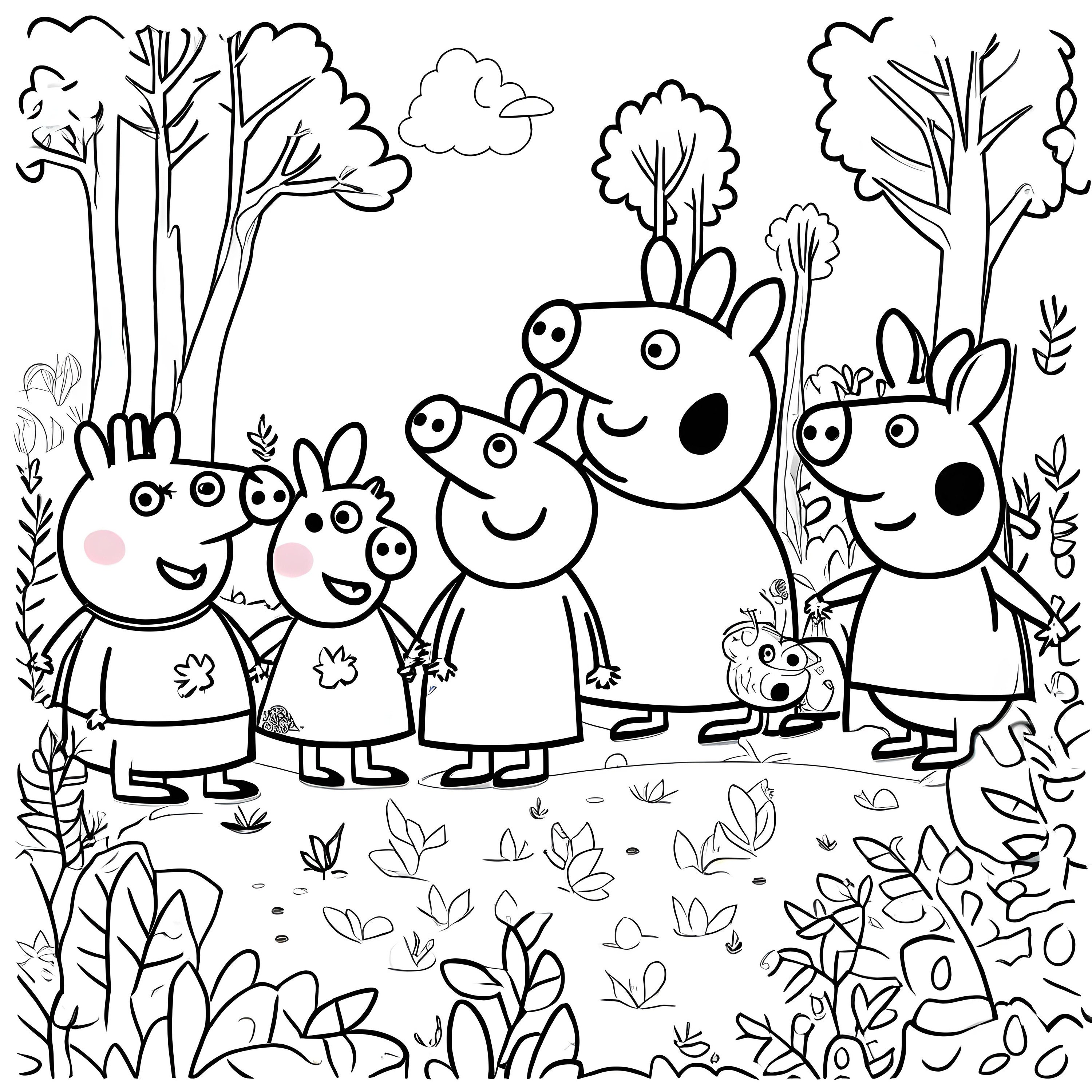 Família Pig  Peppa pig coloring pages, Peppa pig colouring, Peppa pig  pictures