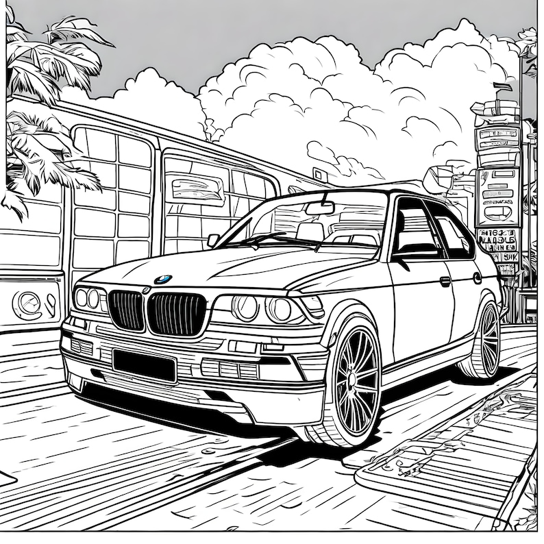 BMW Coloring Page 21 Pages BMW 3, BMW 7 Series, X5, Bmw I8 Coloring