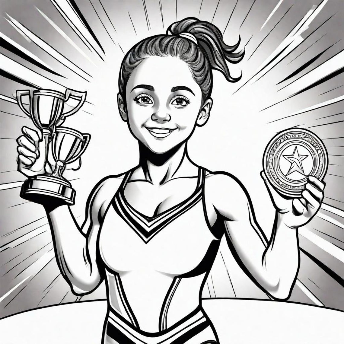 Gymnastics Coloring Pages 16 TOP Pages Gymnast in Action Gymnastics