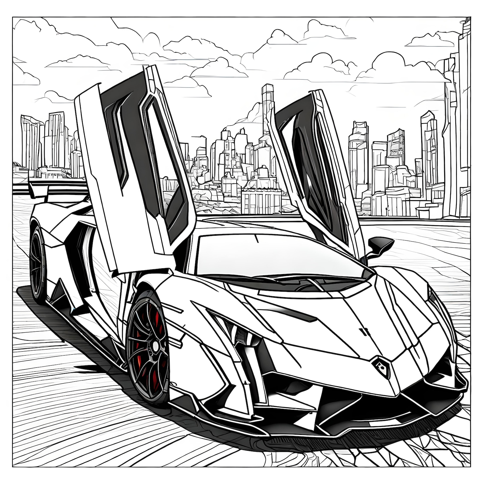 Coloring Pages 21 TOP PAGES Aventador Urus