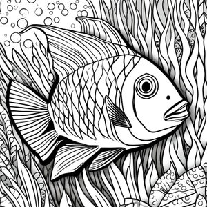 Underwater Adventure Coloring Pages 37 Pages Top Ocean Coloring Fish Coloring Pages