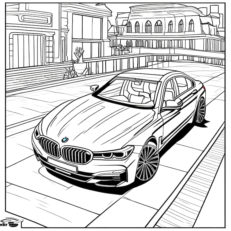 BMW Coloring Page 21 Pages BMW 3, BMW 7 Series, X5, Bmw I8 Coloring