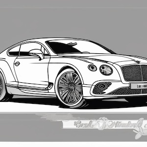 Bentley Coloring Pages 27 TOP Coloring Bentley Continental GT Coloring Page Bently Printable Bentley Bentayga Coloring