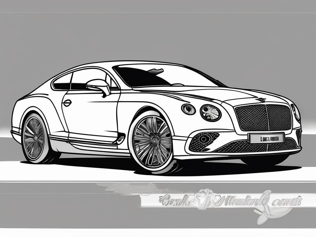 Bentley Coloring Pages 27 TOP Coloring Bentley Continental GT Coloring Page Bently Printable Bentley Bentayga Coloring