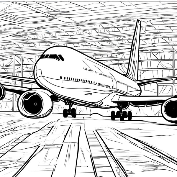 Plane Coloring Page 20 Pages Airplane Coloring Page