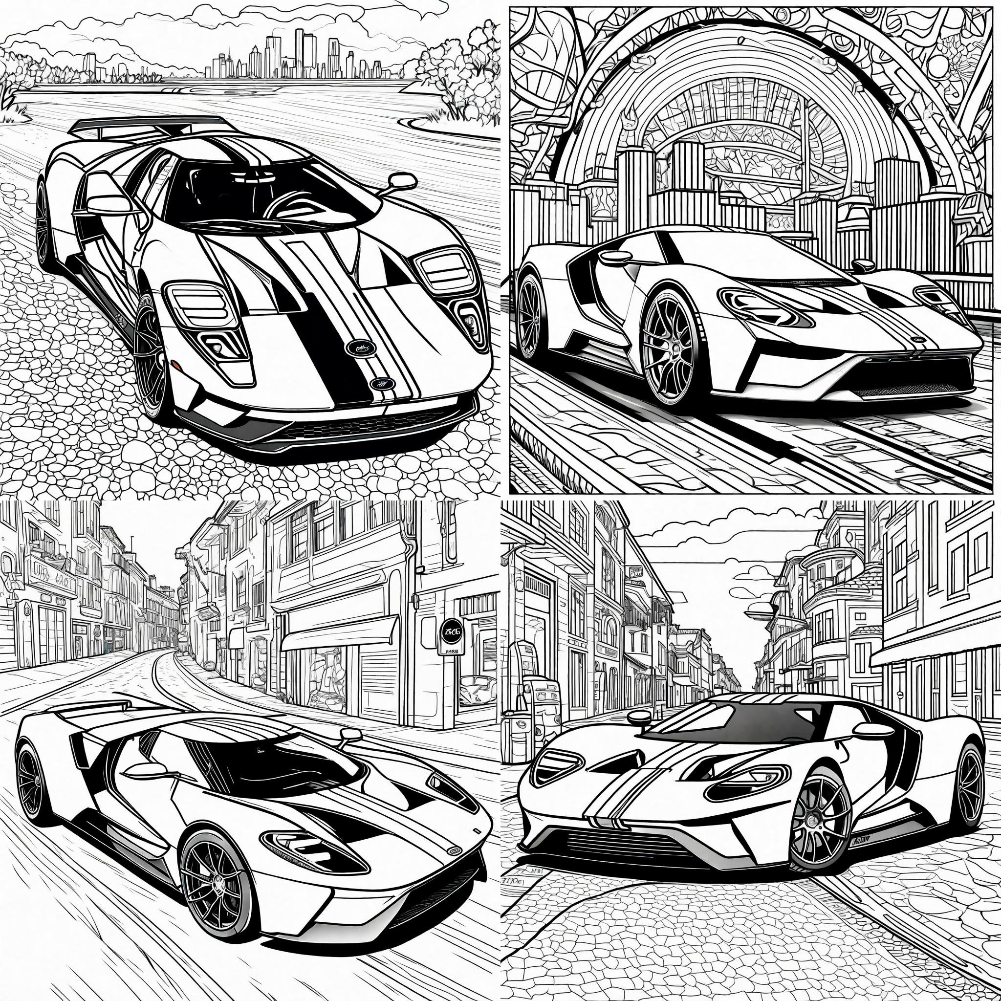 Supercar Coloring Book: Lamborghini, Ferrari, Bugatti (20 Pages) (PDF ...