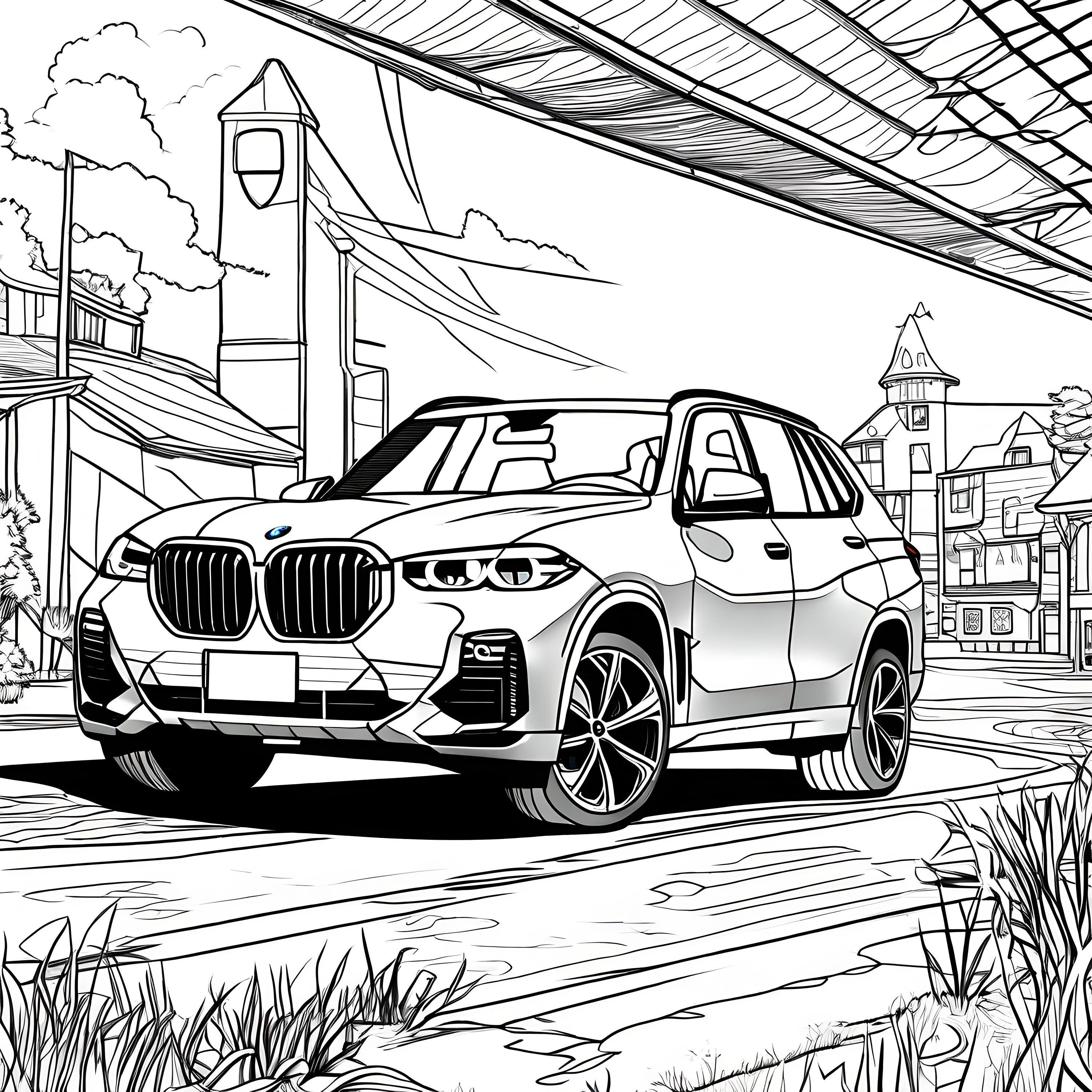 BMW Coloring Page 21 Pages BMW 3, BMW 7 Series, X5, Bmw I8 Coloring