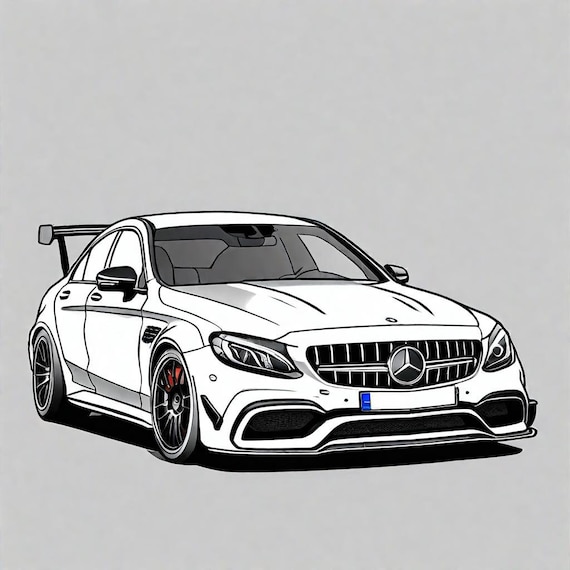 Mercedes Benz Coloring Pages 35 TOP PAGES Mercedes AMG Coloring